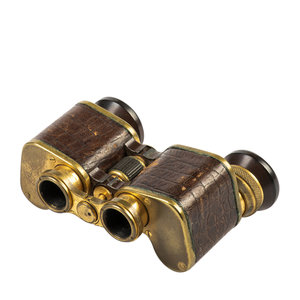 Eigen Collectie Voigtländer opera glasses with leather