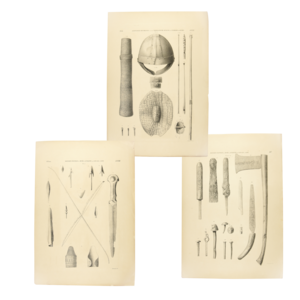 Rijksmuseum van Oudheden Litho's Egyptische militaria