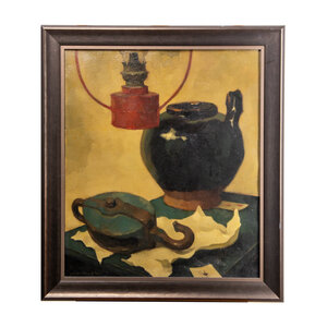 Gemeente Ede Jan Weiland, Stillife with lamp