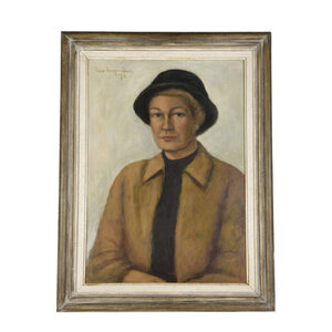 Theo Swagemakers Museum Portrait Elly Swagemakers with hat