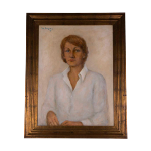 Theo Swagemakers Museum Theo Swagemakers, Portrait Hedi with white blouse, 1987