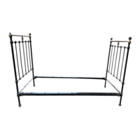 Antique iron bedframe