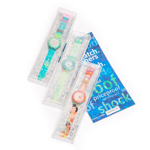 Swatch collectie Swatch, 'Scuba Seahorse', 'Beach Virgin' en 'Ship of Glory'
