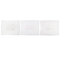 Drie litho's van Hans Visser