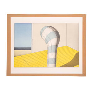 De Bibliotheek aan de Vliet Marinus Fuit, Blauw-wit object in interieur