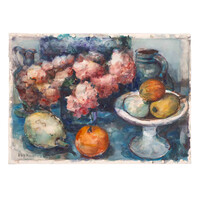 Piet Middelhoek, Boeket hortensias met sierappels