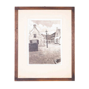 Museum Noordwijk Karel Kok, Jan Kroonsweg with museum farm in 1925