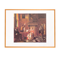 Framed poster 'Gallant Companionship' - Pieter de Hoogh