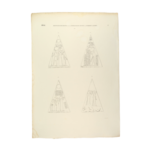 Rijksmuseum van Oudheden Lithograph Piramidion Ptahemwia