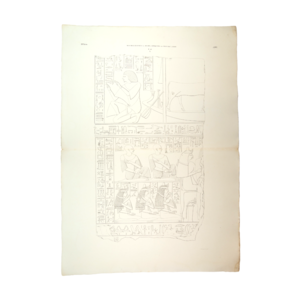 Rijksmuseum van Oudheden Lithograph relief of Ptahmes