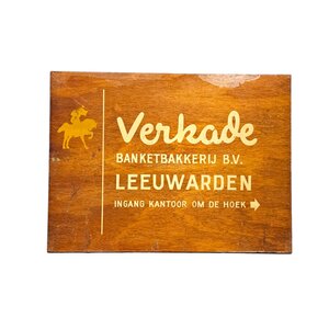 Zaans Museum Bord Verkade banketbakkerij Leeuwarden