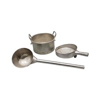 Drie chocolade gietattributen