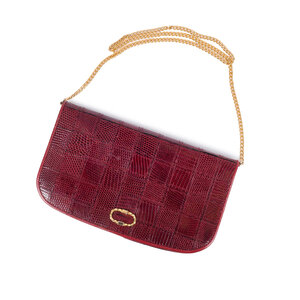 Mystery Museum Red evening bag