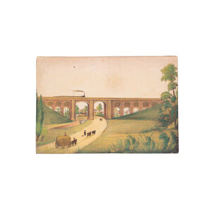 Spoorwegmuseum Print of a railway bridge