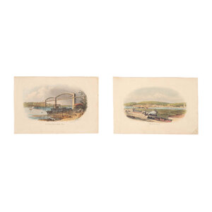 Spoorwegmuseum Two prints from the ‘Views in Devon and Cornwall’ series