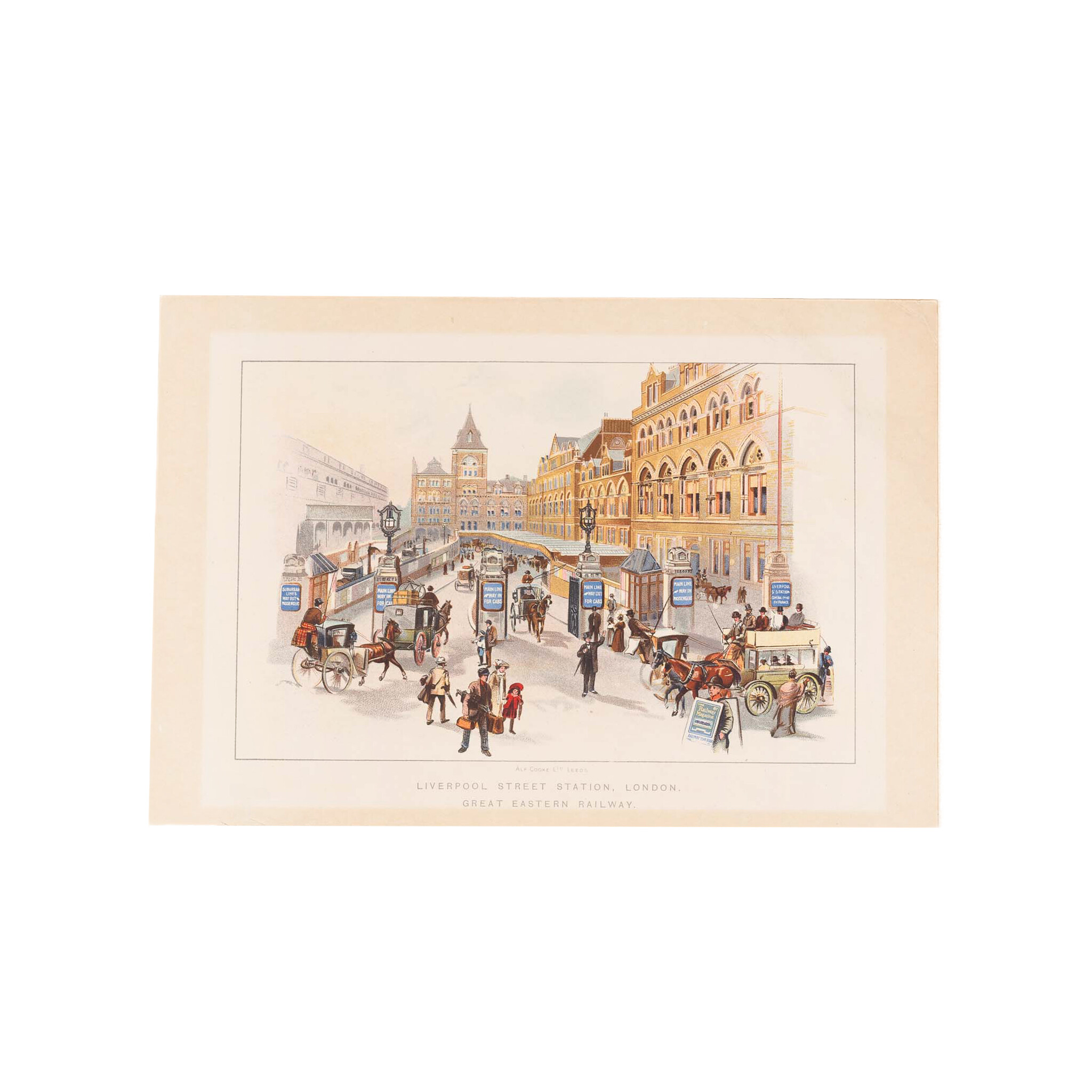 Print ‘Liverpool Street Station, London. Great Eastern Railway.', late