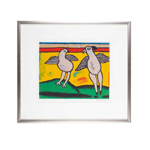 Private Collecties Corneille, 'Deux oiseaux'