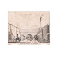 Prent 'Eingang zu der Eisenbahn zu Edge-Hill in Liverpool'