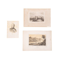 Three prints with a train theme