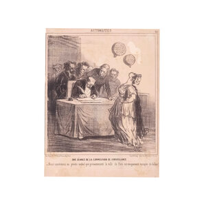 Spoorwegmuseum Print 'Une Séance de la Commission de Surveillance'