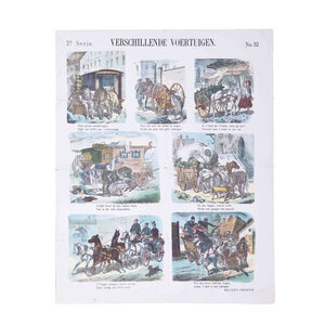 Spoorwegmuseum Cents print ‘Verschillende voertuigen'(Nº 32), Meijer's prenten