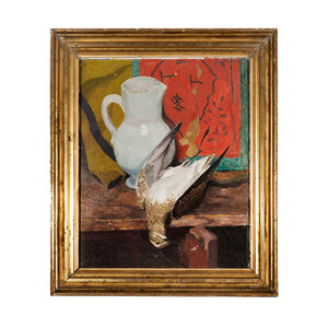 Publieke Collecties Jaap Gidding, ‘Still life with white vase and partridge’