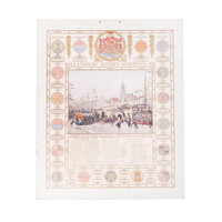 Calendar on centenary of Prince of Orange's arrival at Scheveningen