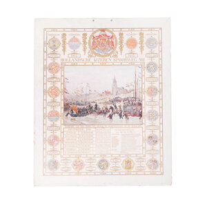 Spoorwegmuseum Calendar on centenary of Prince of Orange's arrival at Scheveningen