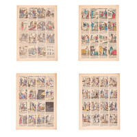 Vier centsprenten van Pellerin