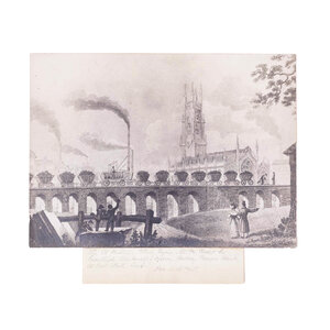 Spoorwegmuseum Foto van de prent 'Christ Church and coal staith, Leeds'
