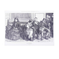 Prent 'Une station de chemin de fer'