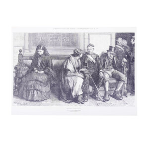 Spoorwegmuseum Prent 'Une station de chemin de fer'