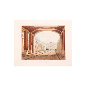 Spoorwegmuseum Print 'London & Birmingham Railroad. Entrance to the tunnel at Watford'