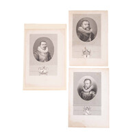 Drie portretten van mannen