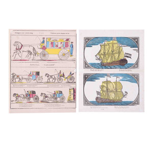 Spoorwegmuseum Two prints with the theme of transport