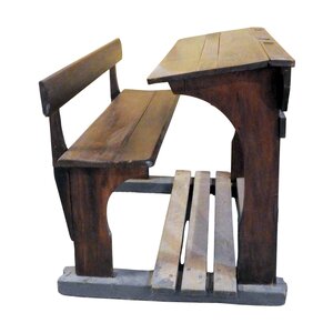 Haarlemmermeermuseum De Cruquius Antique school bench