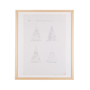 Rijksmuseum van Oudheden Lithograph Piramidion Ptahemwia
