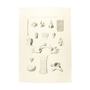 Rijksmuseum van Oudheden Lithograph ornaments, 1840