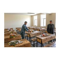 Hedayat Amid, 'School workers in Sayyid al-Shuhada school'
