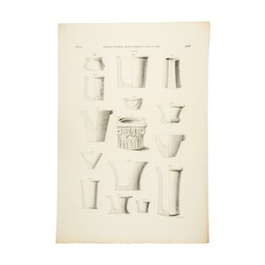 Rijksmuseum van Oudheden Litho van kapitelen