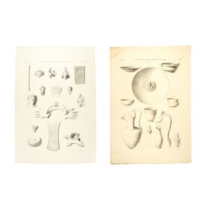 Rijksmuseum van Oudheden Litho's pots and jugs