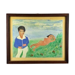 Eindhoven Museum Jan Strijbos, 'Mies Bouwman with reclining nude'