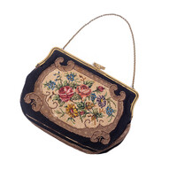 Petit point evening bag