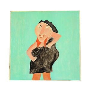 Eindhoven Museum Jan Strijbos, 'Vrouw in zwarte jurk'