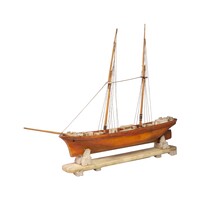 Stenen model van een tweemaster