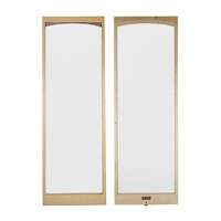 Two display cabinet doors, 199 x 68 cm