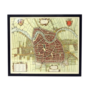 Haarlemmermeermuseum De Cruquius Reproductie van een kaart van Haarlem