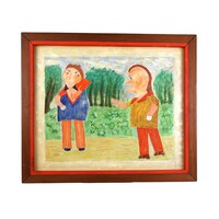 Jan Strijbos, 'Man en vrouw in landschap'