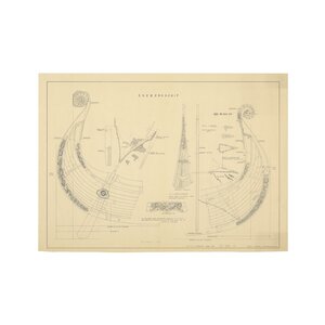 Het Scheepvaartmuseum Reconstructietekening van het 'Osebergschip' (blad 5)