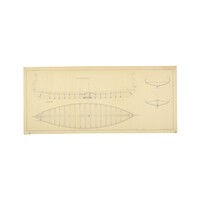 Reconstruction drawing of the 'Oseberg ship' (sheet 2)